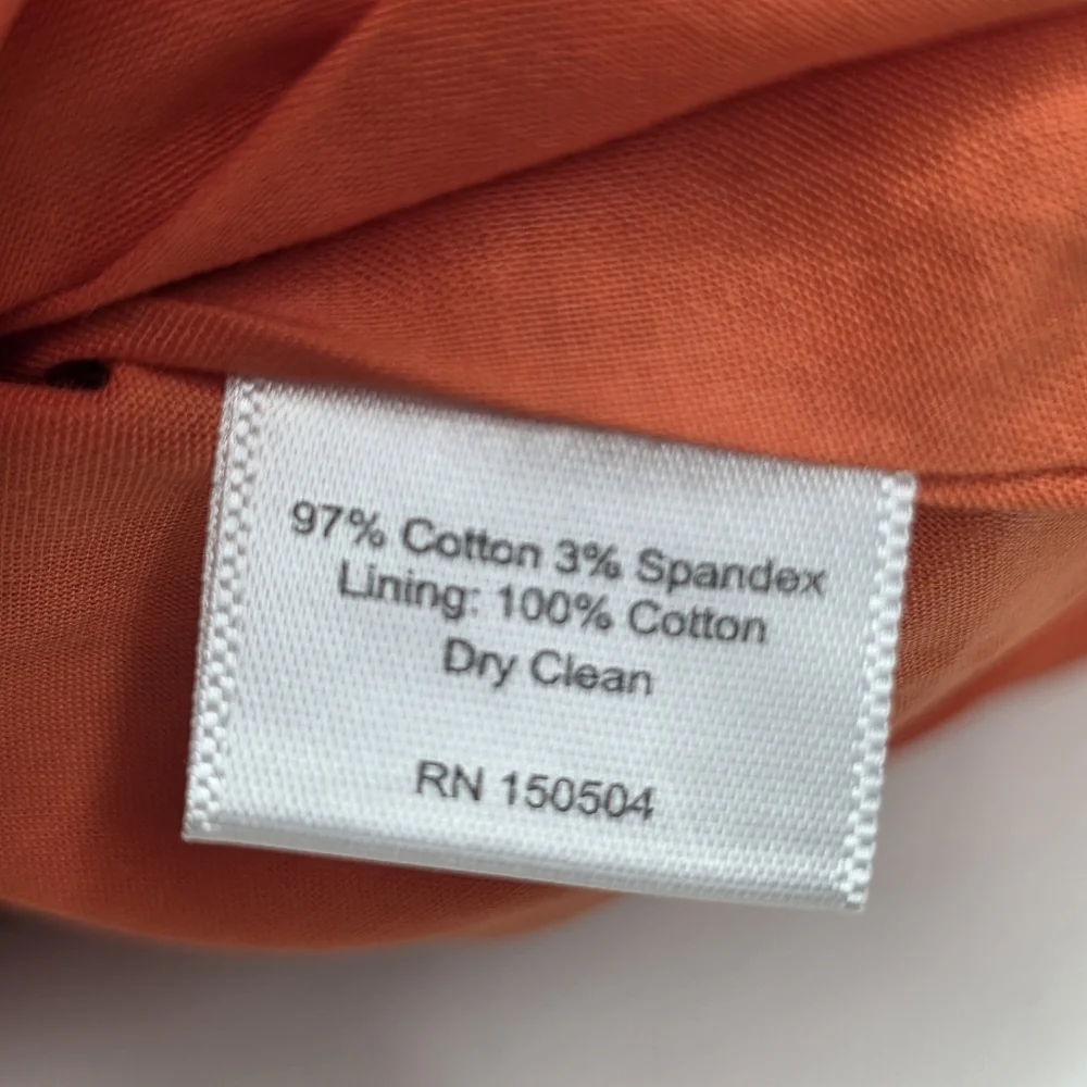 Kids Dress Grace Shift Retro Mod Corduroy Pumpkin Orange & Navy Blue Girls 2T